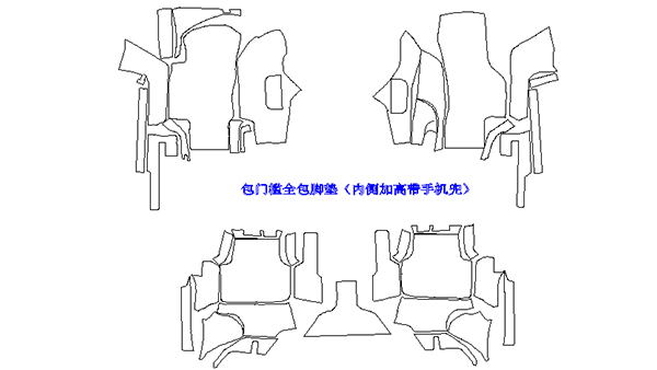 汽車腳墊版型